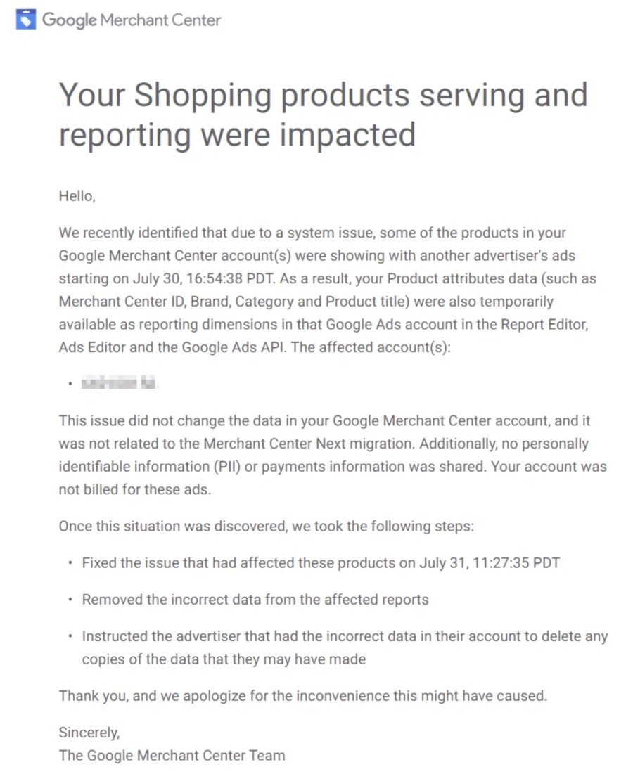 8 bug google shopping