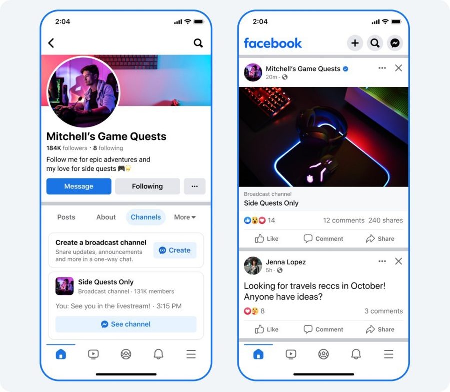 Broadcast channels facebook messenger 09