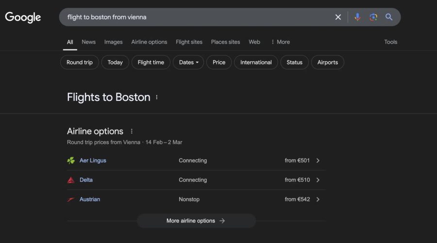 Google flight to boston from vienna png