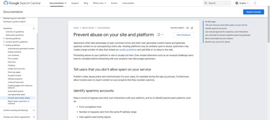 Google spam 2